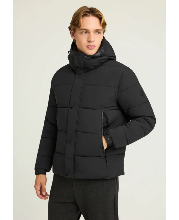FUNKY BUDDHA Ανδρικό puffer μπουφάν...