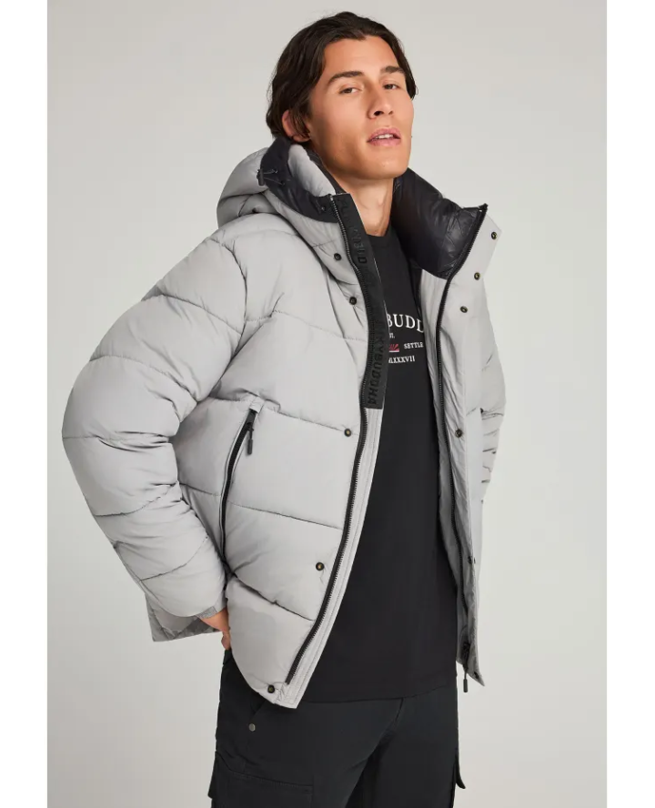 FUNKY BUDDHA Ανδρικό puffer μπουφάν...