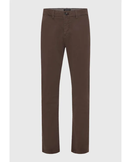 FUNKY BUDDHA Ανδρικό chino παντελόνι - The essentials FBM012-001-02 ESPRESSO FW25/26
