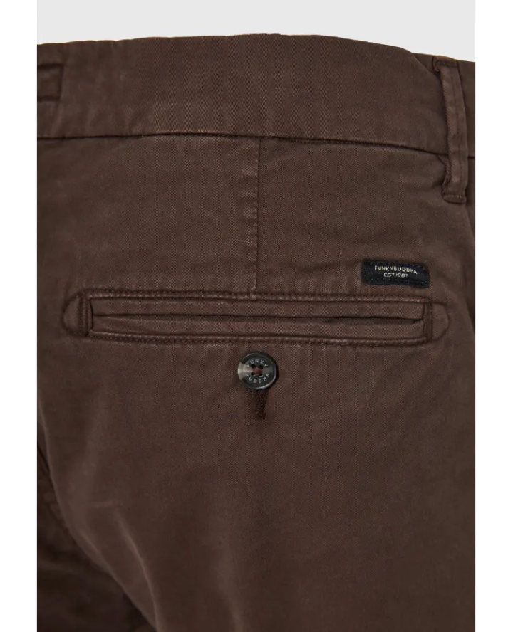 FUNKY BUDDHA Ανδρικό chino παντελόνι...