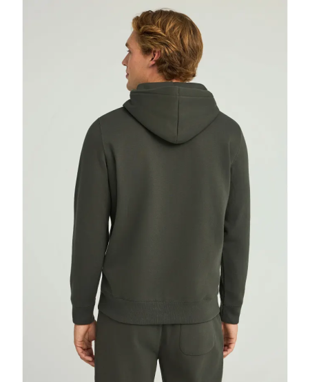 FUNKY BUDDHA Ανδρική φούτερ ζακέτα με κουκούλα- The essentials FBM012-001-06 FOREST NIGHT FW25/26