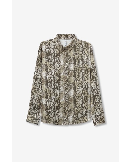 TIFFOSI ΓΥΝΑΙΚΕΙΟ ΠΟΥΚΑΜΙΣΟ ANIMAL PRINT RELAXED FIT 10062779_895 FW25/26