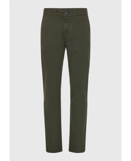 FUNKY BUDDHA Ανδρικό chino παντελόνι - The essentials FBM012-001-02 FOREST NIGHT FW25/26