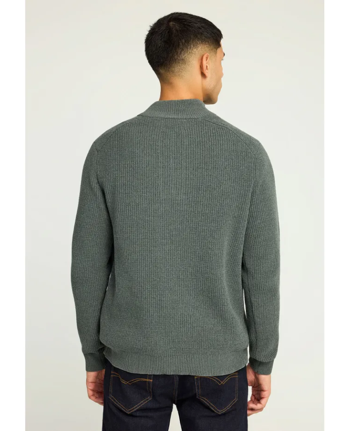 FUNKY BUDDHA Ανδρικό half-zip πλεκτό...