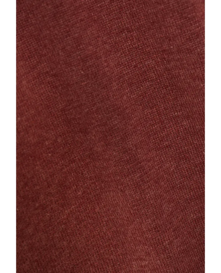 FUNKY BUDDHA Ανδρικό βαμβακερό πουλόβερ - The essentials FBM012-001-09 HENNA BROWN MEL