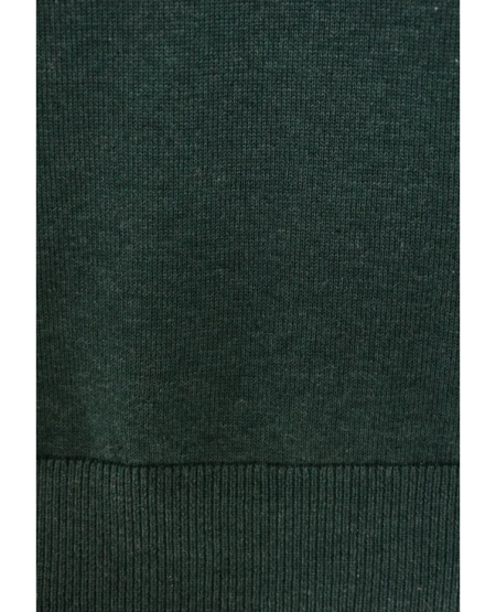 FUNKY BUDDHA Ανδρικό βαμβακερό πουλόβερ - The essentials FBM012-001-09 PINE GREEN MEL