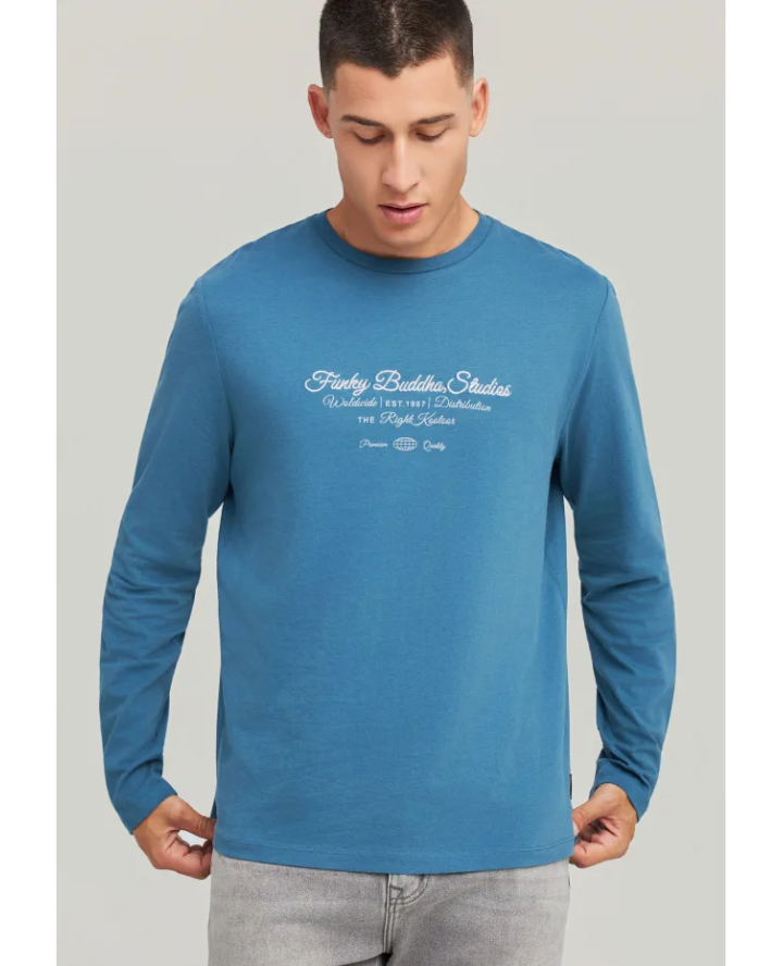 FUNKY BUDDHA Μακρυμάνικο T-shirt με...
