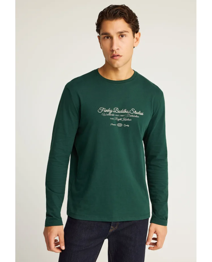 FUNKY BUDDHA Μακρυμάνικο T-shirt με...