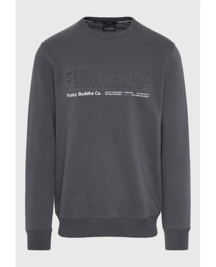 FUNKY BUDDHA Ανδρικό φούτερ λαιμόκοψη...