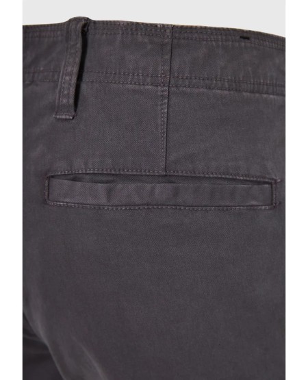 FUNKY BUDDHA Ανδρικό regular fit cargo παντελόνι με cuffed τελείωμα FBM012-030-02 DK GREY
