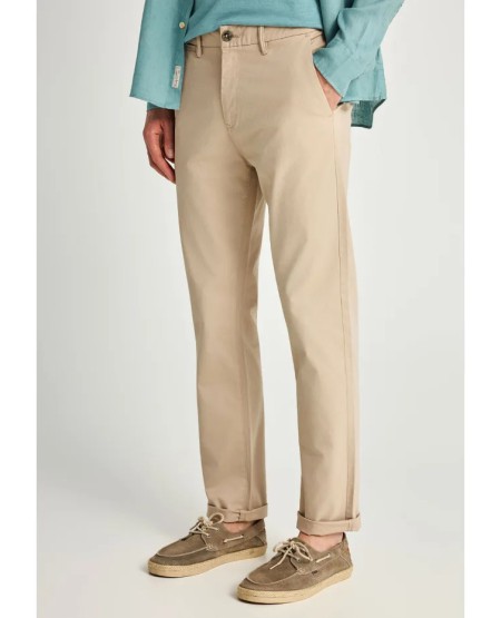 FUNKY BUDDHA Men's chino pants - The essentials FBM013-001-02 GREIGE