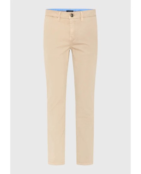 FUNKY BUDDHA Ανδρικό chino παντελόνι - The essentials FBM013-001-02 GREIGE