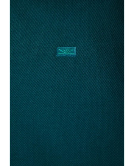 FUNKY BUDDHA Essential cotton polo shirt FBM013-001-11 EMERALD