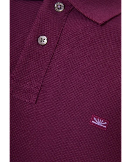 FUNKY BUDDHA Essential cotton polo shirt FBM013-001-11 GRAPE JUICE