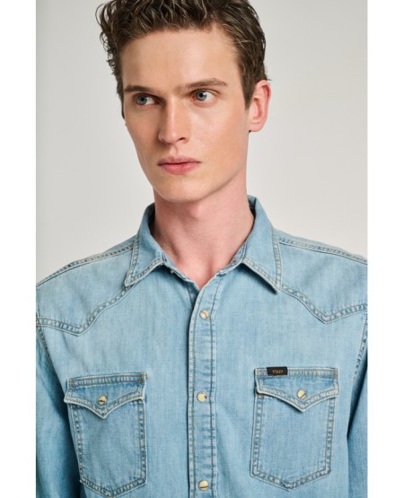 STAFF JEANS ΑΝΔΡΙΚΟ ΤΖΙΝ ΠΟΥΚΑΜΙΣΟ 5-616.029.B3.055