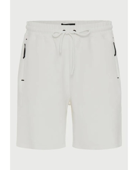 FUNKY BUDDHA  Ανδρική βερμούδα αθλητική FBM013-055-03 WHITE