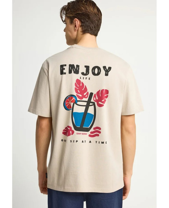 FUNKY BUDDHA  Ανδρικό relaxed t-shirt...