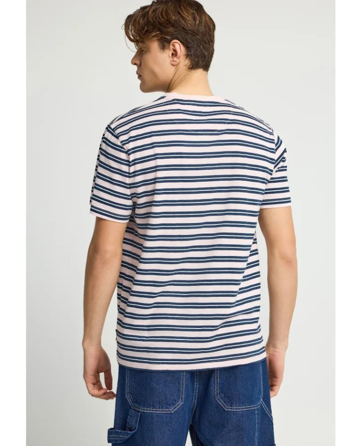 FUNKY BUDDHA  Ανδρικό ριγέ t-shirt...