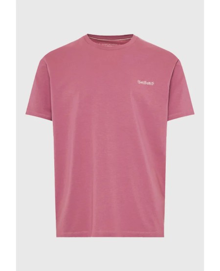 FUNKY BUDDHA Ανδρικό μονόχρωμο T-shirt - The basics collection FBM013-001-04 MELLOW MAUVE