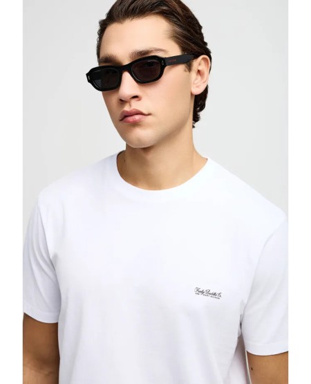 FUNKY BUDDHA Men's plain T-shirt FBM013-001-04 WHITE