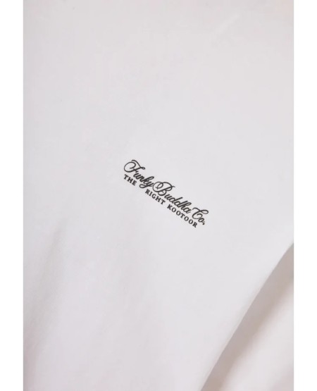 FUNKY BUDDHA Ανδρικό μονόχρωμο T-shirt - The basics collection FBM013-001-04 WHITE