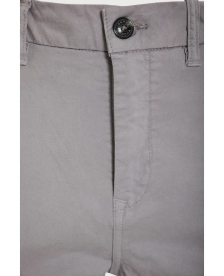 FUNKY BUDDHA Men's chino pants - The essentials FBM013-001-02 GREY