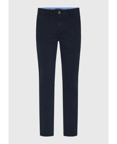 FUNKY BUDDHA Ανδρικό chino παντελόνι - The essentials FBM013-001-02 NAVY