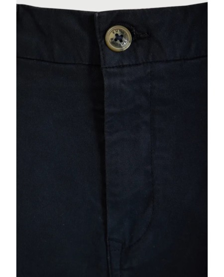 FUNKY BUDDHA Ανδρικό chino παντελόνι - The essentials FBM013-001-02 NAVY