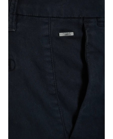 FUNKY BUDDHA Ανδρικό chino παντελόνι - The essentials FBM013-001-02 NAVY