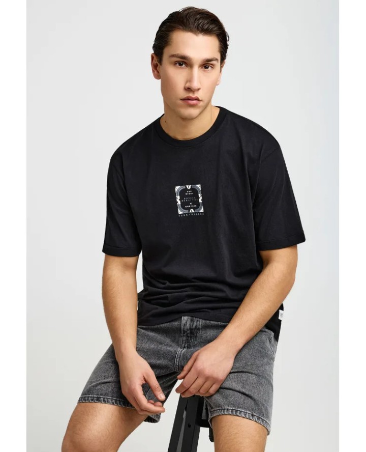 FUNKY BUDDHA Ανδρικό relaxed t-shirt...
