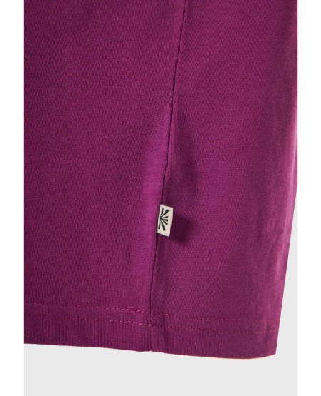 FUNKY BUDDHA Ανδρικό βαμβακερό t-shirt με τύπωμα  FBM013-011-04 WOOD VIOLET