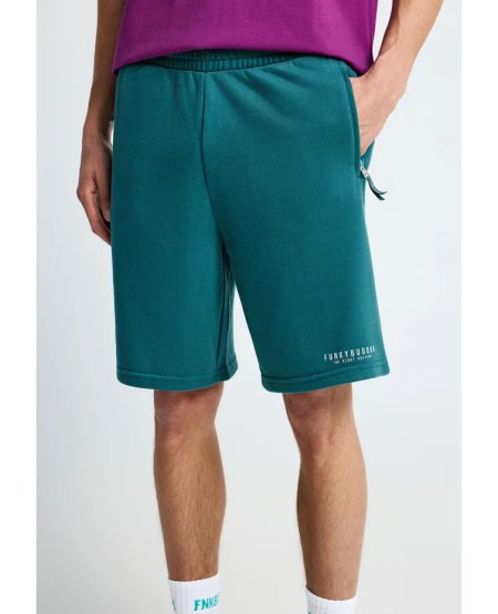 FUNKY BUDDHA Essential αθλητική βερμούδα με λογότυπο FBM013-050-03 MEDITERRANEA