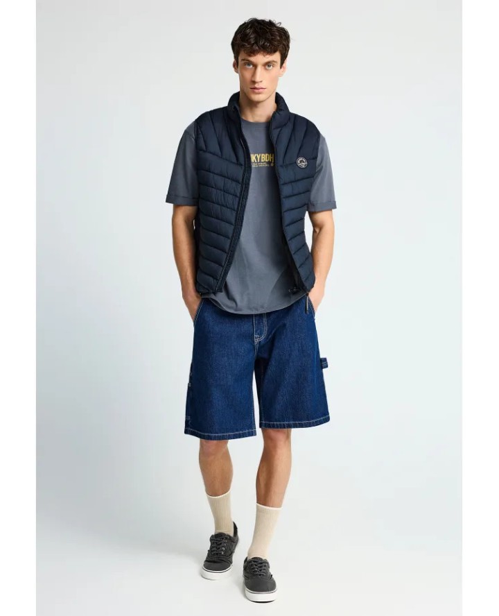 FUNKY BUDDHA Men's vest quilted...