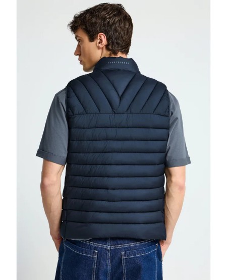 FUNKY BUDDHA Ανδρικό αμάνικο καπιτονέ μπουφάν FBM013-001-01 NAVY