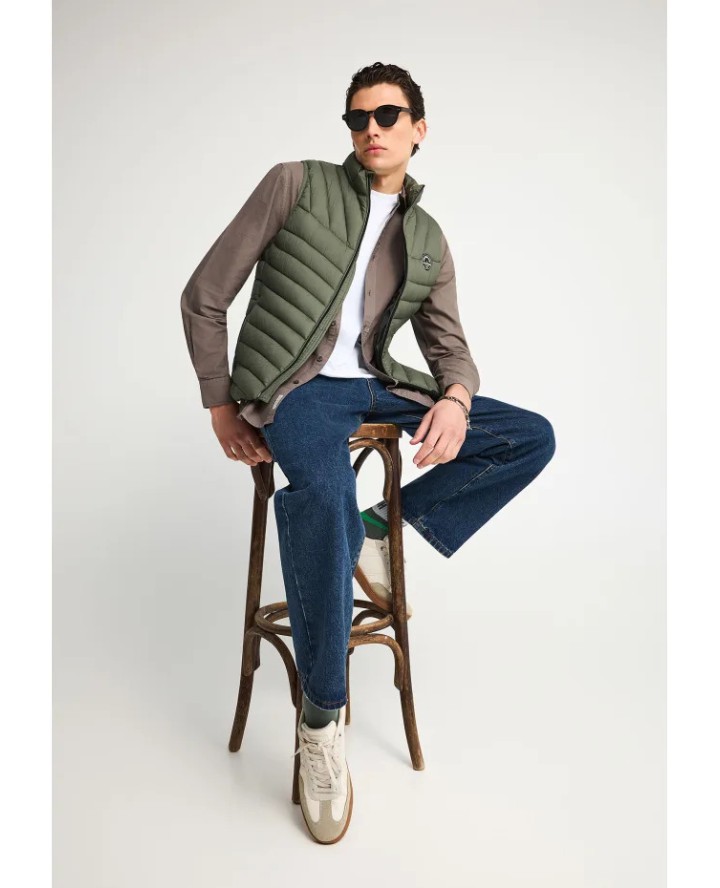 FUNKY BUDDHA Men's vest quilted...