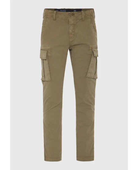 FUNKY BUDDHA Men's comfort cargo pants - The essentials FBM013-002-02 DUSTY KHAKI