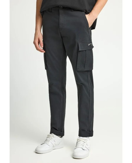 FUNKY BUDDHA Men's comfort cargo pants - The essentials FBM013-002-02 BLACK
