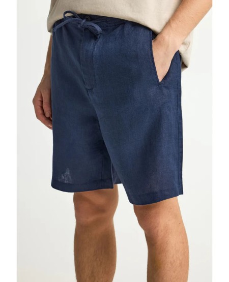 FUNKY BUDDHA Men's linen chino shorts FBM013-009-03