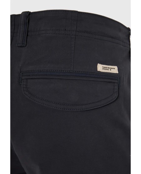 FUNKY BUDDHA Ανδρικό comfort cargo παντελόνι - The essentials FBM013-002-02 NAVY