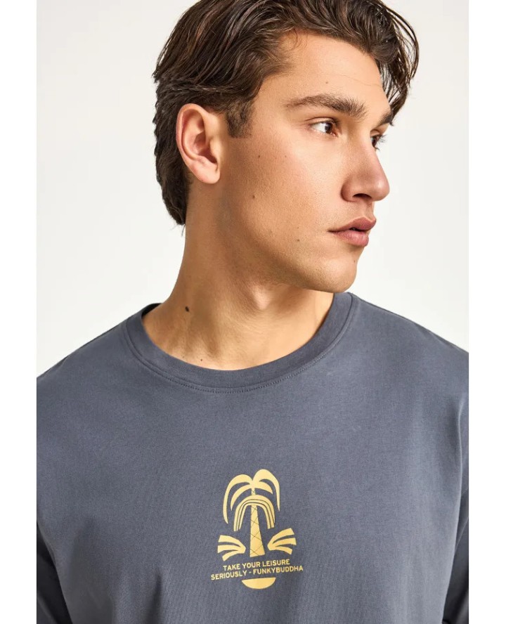 FUNKY BUDDHA  Ανδρικό relaxed t-shirt...