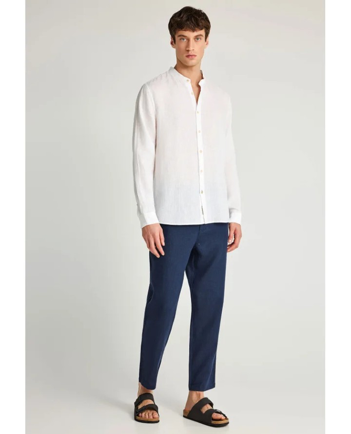 FUNKY BUDDHA  Men's comfort fit linen...