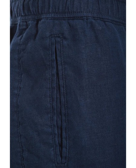 FUNKY BUDDHA  Men's comfort fit linen chino pants  FBM013-011-02 NAVY