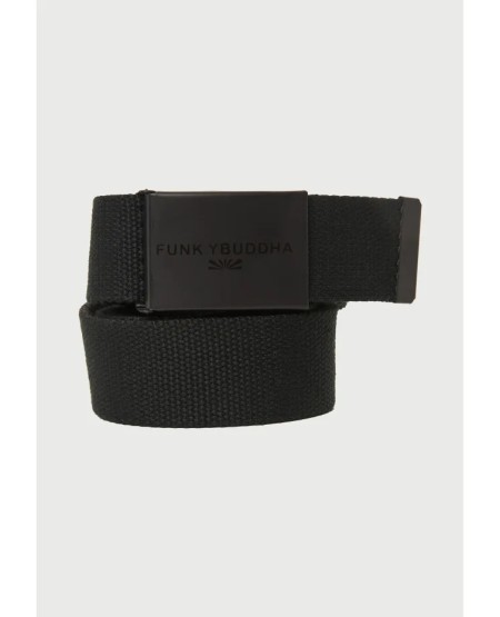 FUNKY BUDDHA MEN'S BELT FBM013-059-10 BLACK
