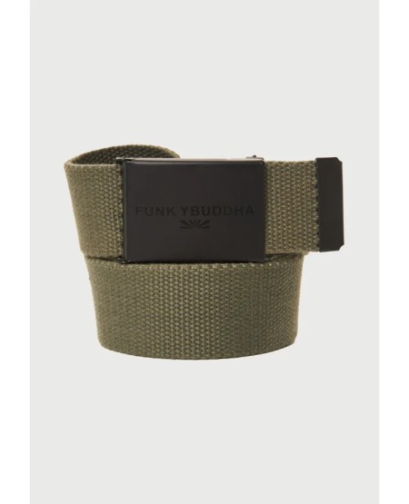 FUNKY BUDDHA MEN'S BELT FBM013-059-10 KHAKI