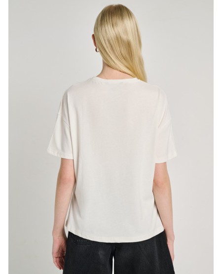 STAFF JEANS Lorna T-Shirt Short Sleeve 63-006.055 WHITE