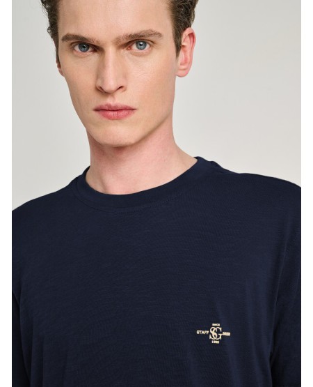 STAFF JEANS Arian Ανδρικό Μπλουζάκι Βαμβακερό Κοντό Μανίκι 64-001.055 BLUE NAVY