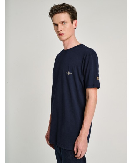 STAFF JEANS Arian Ανδρικό Μπλουζάκι Βαμβακερό Κοντό Μανίκι 64-001.055 BLUE NAVY