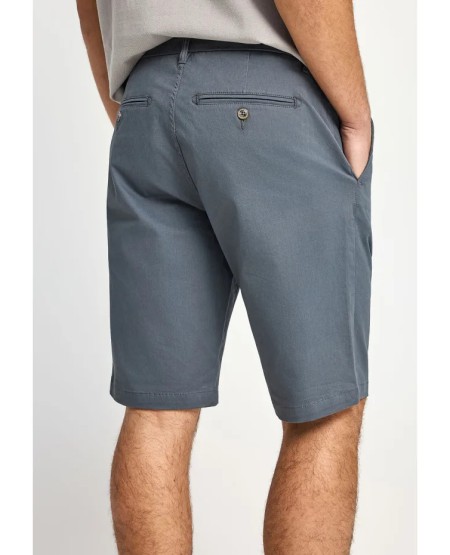 FUNKY BUDDHA Ανδρική βερμούδα chino - The essentials FBM013-001-03 DUSTY BLUE