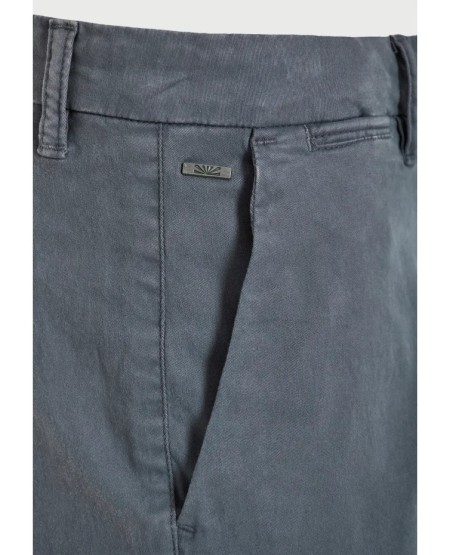 FUNKY BUDDHA Men's chino shorts - The essentials FBM013-001-03 DUSTY BLUE