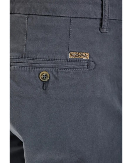 FUNKY BUDDHA Ανδρική βερμούδα chino - The essentials FBM013-001-03 DUSTY BLUE